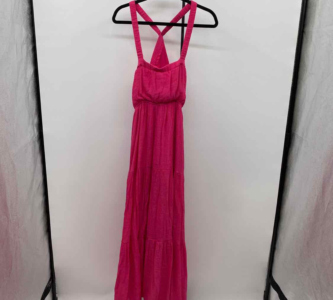 Allie Rose Women's Size 14 Fuschia Textured Dress