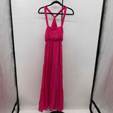 Allie Rose Women's Size 14 Fuschia Textured Dress