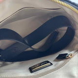 Interior VALENTINO by MARIO VALENTINO Black Logo Embossed Leather MINIMI Handled Purse w/Crossbody