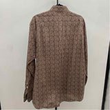 Calder Women's Size L Brown Floral Long Sleeve Shirt