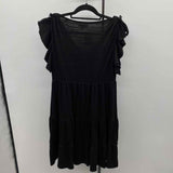 Max Studio Women's Size 14 Black Textured Dress