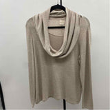 Chico's Women's Size M Beige Shimmer Sweater