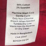 Talbots Women's Size 4 Red Corduroy Pants