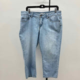 Coldwater Creek Women's Size 14P Blue Solid Capris