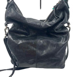 HOBO INT Black Leather Pocketed EXPLORER Shoulder / Crossbody Purse