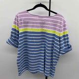Ruby Rd. Women's Size XL Multi-Color Stripe Short Sleeve Shirt