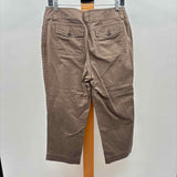 Chico's Women's Size 10 Mocha Solid Capris