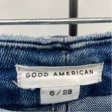 Good American Women's Size 6 Blue Solid Jeans