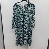 JJill Women's Size 16 Navy Floral Dress