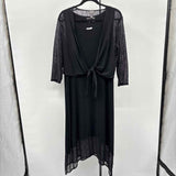 Chico's Women's Size M Black mesh Dress Set