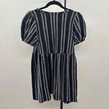 Loft Women's Size XSP Black Stripe Dress