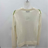 Tory Burch Women's Size M Ivory Zebra Cardigan