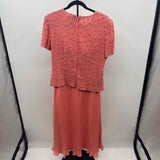 Adrianna Papell Women's Size 12 Melon Beaded Gown/Evening Wear