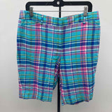Talbots Women's Size 10 Blue Plaid Shorts