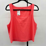 American Eagle Women's Size XXL coral Ribbed Sleeveless Shirt
