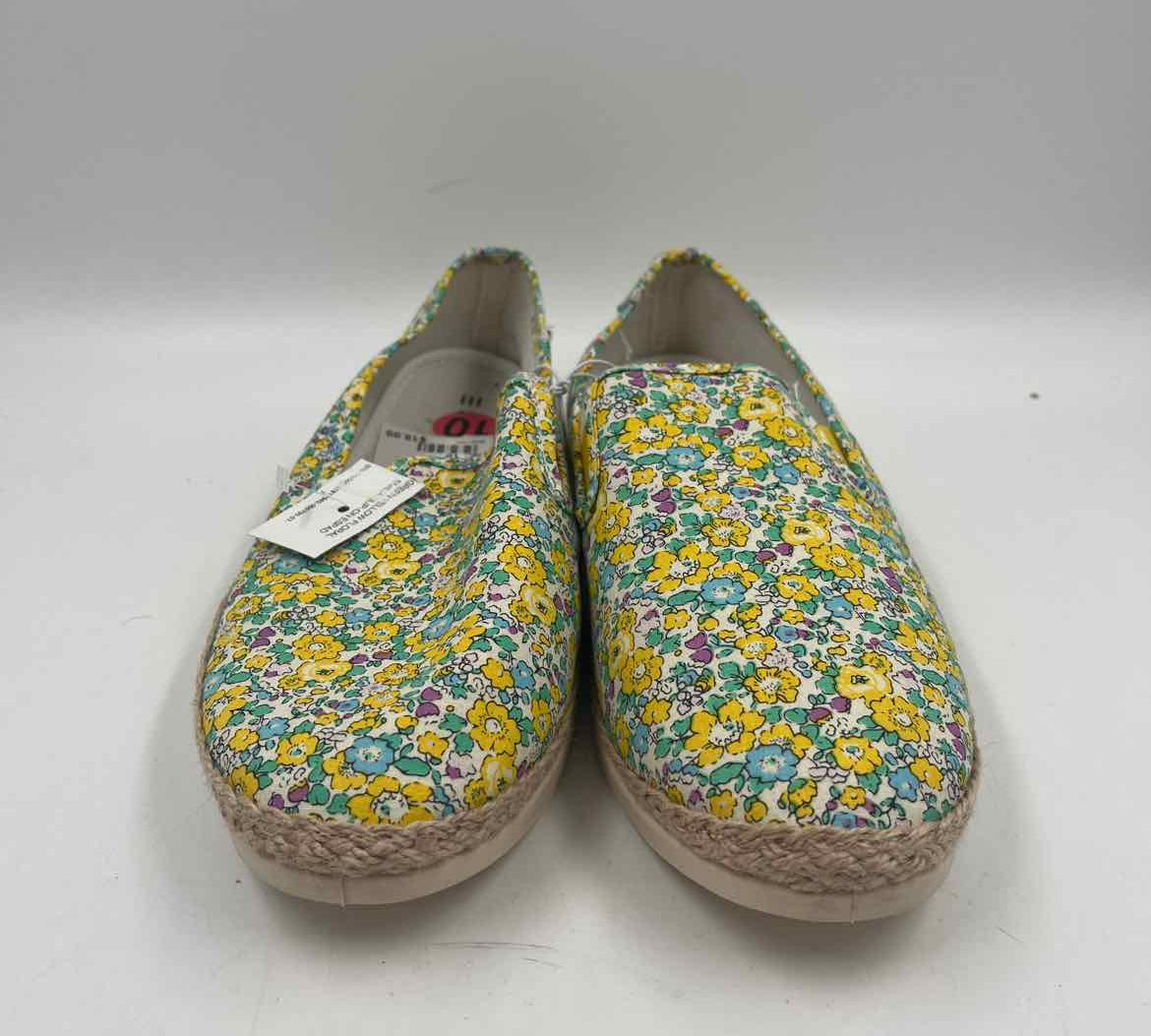 Esprit Women's Shoe Size 10 Yellow Floral Casual Shoes