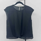 Banana Republic Women's Size S Black Solid Sleeveless Shirt