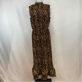 Milly Women's Size 4 Brown Animal Print Dress