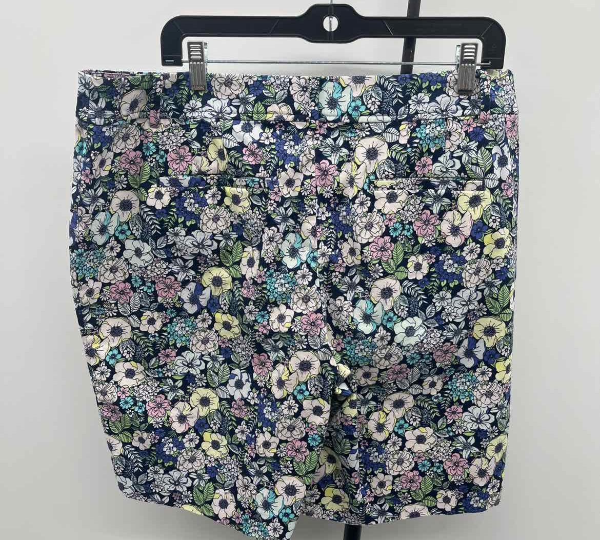 Talbots Women's Size 14 Navy Floral Shorts