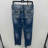 Vigoss Women's Size 10 Blue Solid Jeans