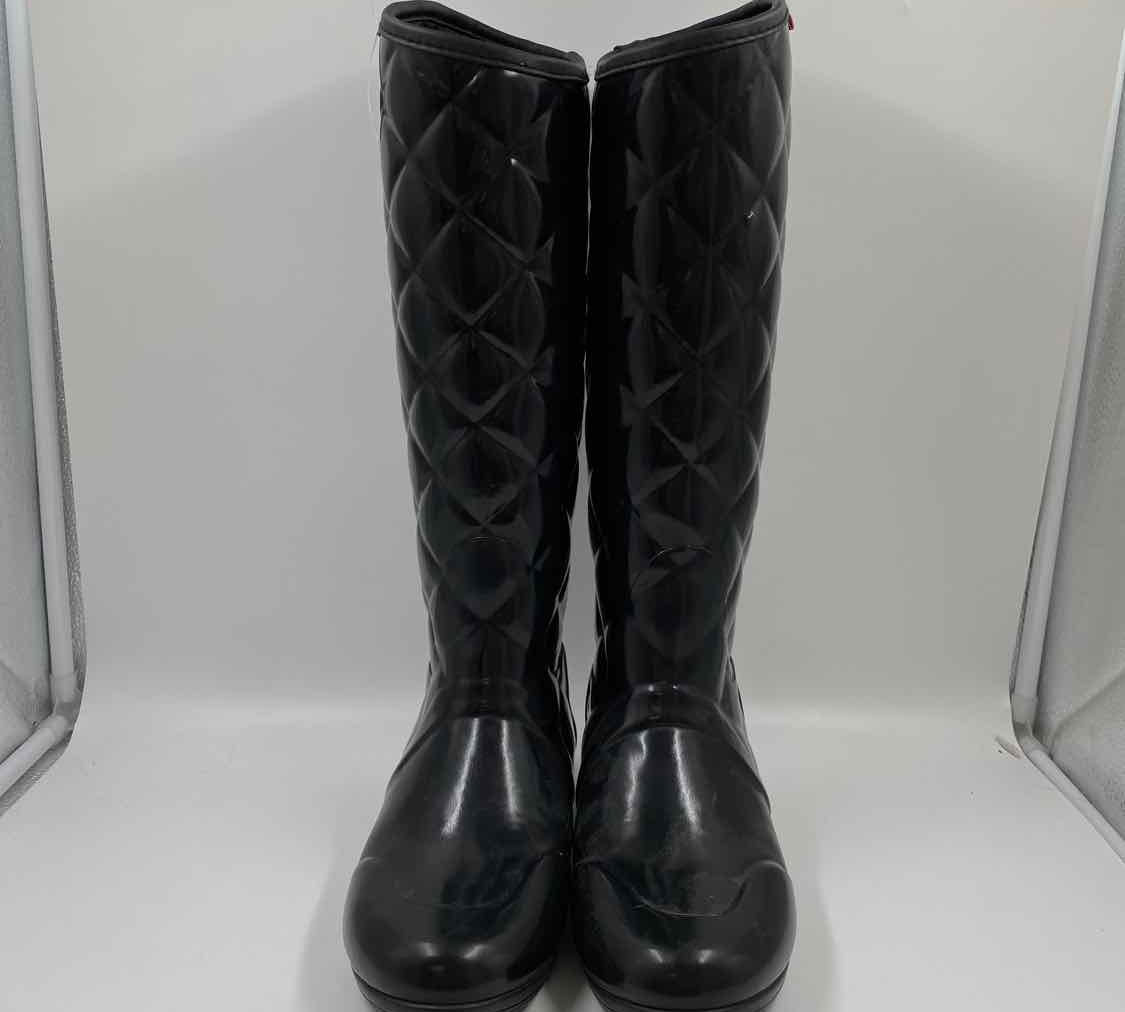 HUNTER Women's Shoe Size 7 Black Quilted Boots