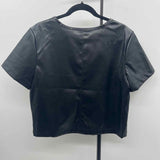 Porridge Junior's Size L Black Solid Short Sleeve Shirt