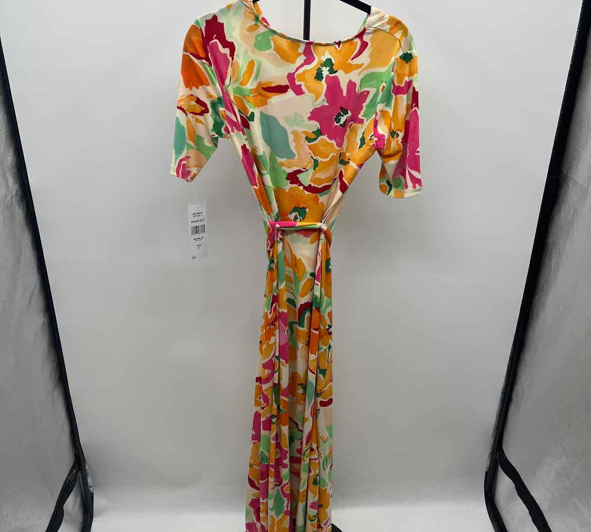 MSK Women's Size 6 Yellow Floral Dress