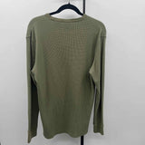 Timberland Men's Size M Green Textured Long Sleeve Shirt