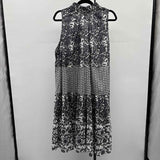 Chelsea & Theodore Women's Size 20 Charcoal Floral Dress