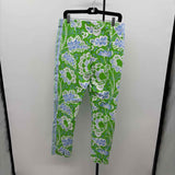Gretchen Scott Women's Size 14 Green Floral Pants