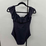 BLEU Women's Size 8 Black Solid Swimsuit - 1 Piece