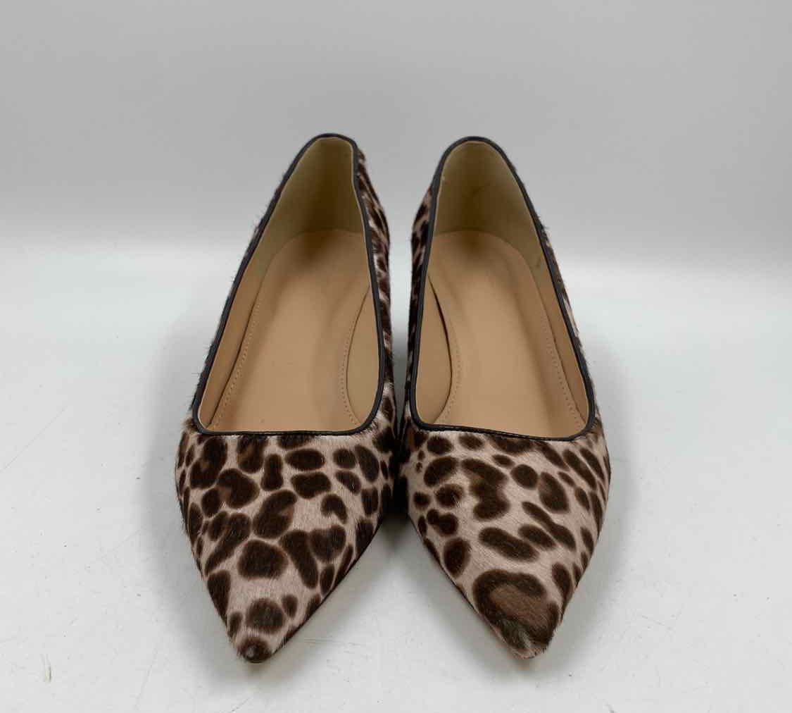 J Crew Women's Shoe Size 7 Brown Animal Print Heels