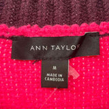 Ann Taylor Women's Size M Hot Pink Solid Sweater