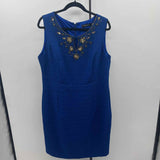 Ellen Tracy Women's Size 14 Blue Beaded Dress