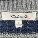 Madewell Junior's Size S Gray Stripe Vest