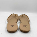 Shade & Shore Women's Shoe Size 8 Tan Rhinestones Flip Flops