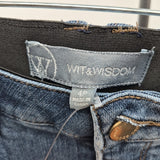 Wit & Wisdom Women's Size 4P Blue Solid Jeans