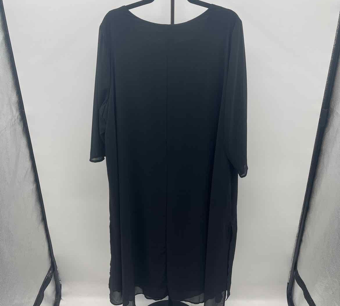 Catherine's Women's Size 2X Black Beaded Dress
