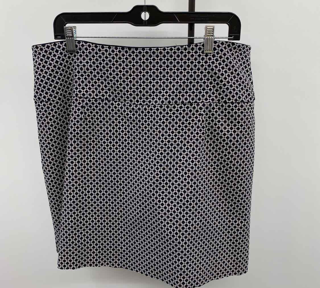 SC & Co Women's Size 16 Black Geometric Skirt