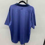 Ahead Men's Size XL Blue Striped Short Sleeve Shirt