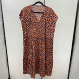 calme Women's Size 14 Brown Spotted Dress
