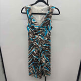 Trina Turk Women's Size 8 Brown Swirls Dress