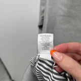 JJill Women's Size MP Charcoal Stripe Long Sleeve Shirt