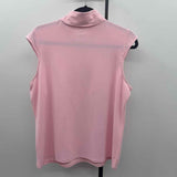 Stelk Parker Women's Size L Pink Solid Sleeveless Shirt