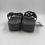 Fitflop Women's Shoe Size 8 Charcoal Beaded Sandals