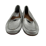 Coach Women's Shoe Size 8 Silver pebble Loafers