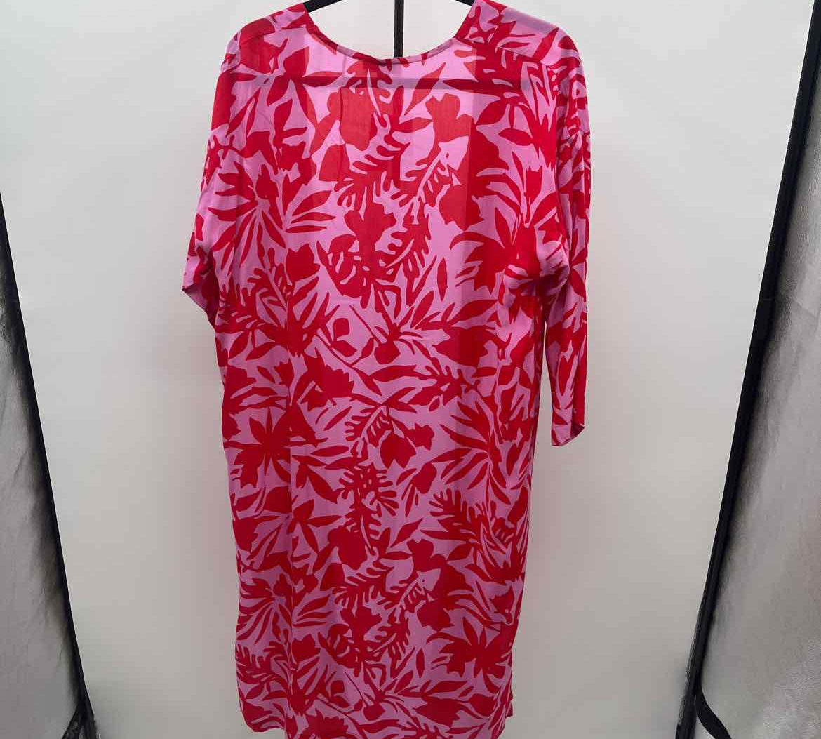 Loft Women's Size XS/S Pink Floral Cardigan