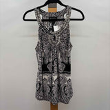 Inc Women's Size L Black Tapestry Tank