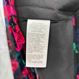 J Crew Women's Size XL Black Floral Long Sleeve Shirt