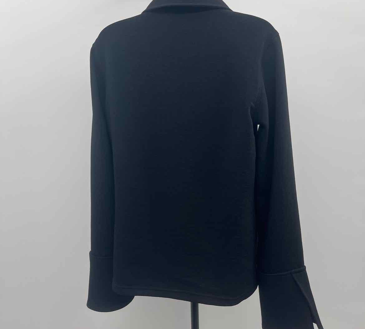 J. Wanderson Women's Size M Black Solid Long Sleeve Shirt